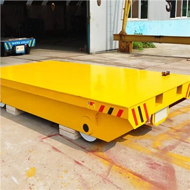 Carro de transferencia de rieles para manejo de materiales industriales